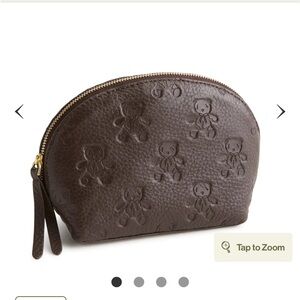 ISO Vera Bradley Bears Mosaic Dome Cosmetic in brown leather